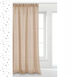 Zasłona 140 x 270 Dekoracyjna Taśma Viva Beż