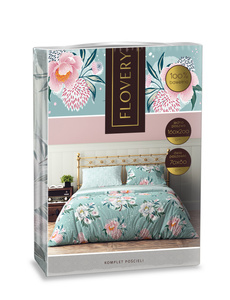 Bedding set 160 x 200 3 pcs Cotton Flovery 007