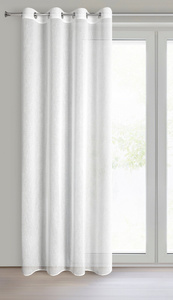 Zasłona 140 x 250 Dekoracyjna Przelotki Vesta Biel