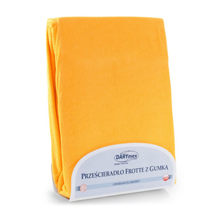 Prześcieradło Frotte z Gumką 007_D Żółty 180x200