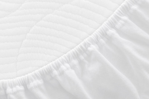 Jersey sheet with elastic 001_D White 180x200