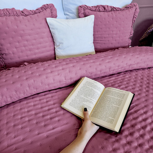 Narzuta 170 x 210 Pikowana Z Falbaną Celia 06