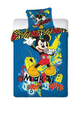 Pościel Licencyjna Dziecięca 674 Myszka Mickey Mouse  160x200NP 2 części