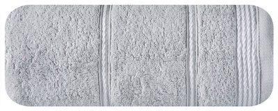Ręcznik Kąpielowy Eurofirany Mira 05 500 g/m2 Srebrny 30x50