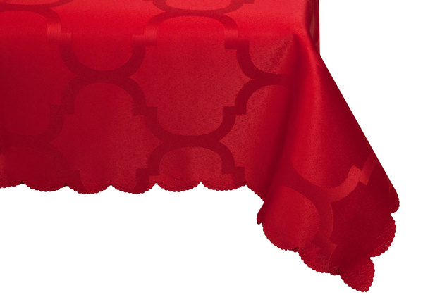 Obrus Koniczyna Marokańska Czerwień 150x220