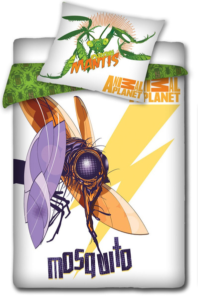Pościel Licencyjna Dziecięca 513 Animal Planet Mosquito Komar  160x200NP 2 części