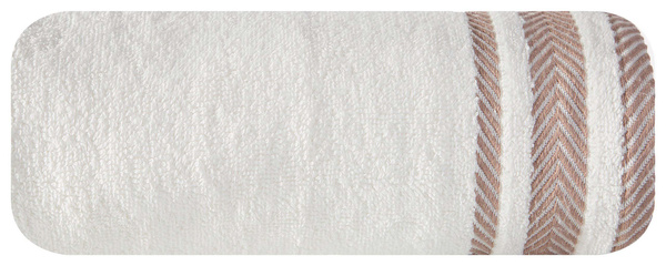 Ręcznik 50 x 90 Euro Kol. Mona 02 - 500 g/m2 K+Beż