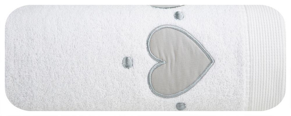Ręcznik Design91 D91 Aga (01) 50 x 90 Cm Biały