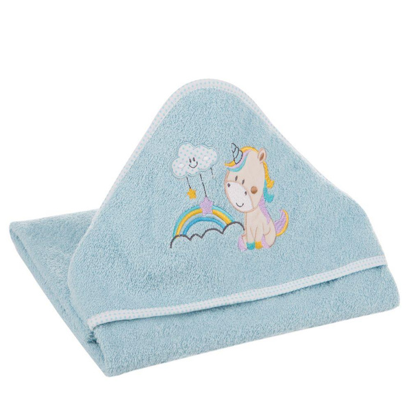 Ręcznik Kąpielowy Dziecięcy Baby34 75 x 75 Niebieski