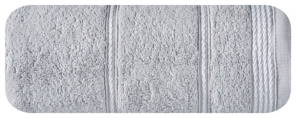 Ręcznik Kąpielowy Eurofirany Mira 05 500 g/m2 Srebrny 70x140