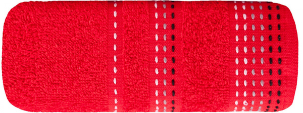 Ręcznik Kąpielowy Eurofirany Pola 15 500 g/m2 Czerwony 30x50