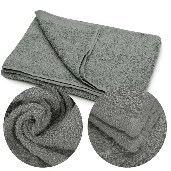 Ręcznik Kąpielowy Frotte Capri 400 g/m2 06 Steel Szary 50x100